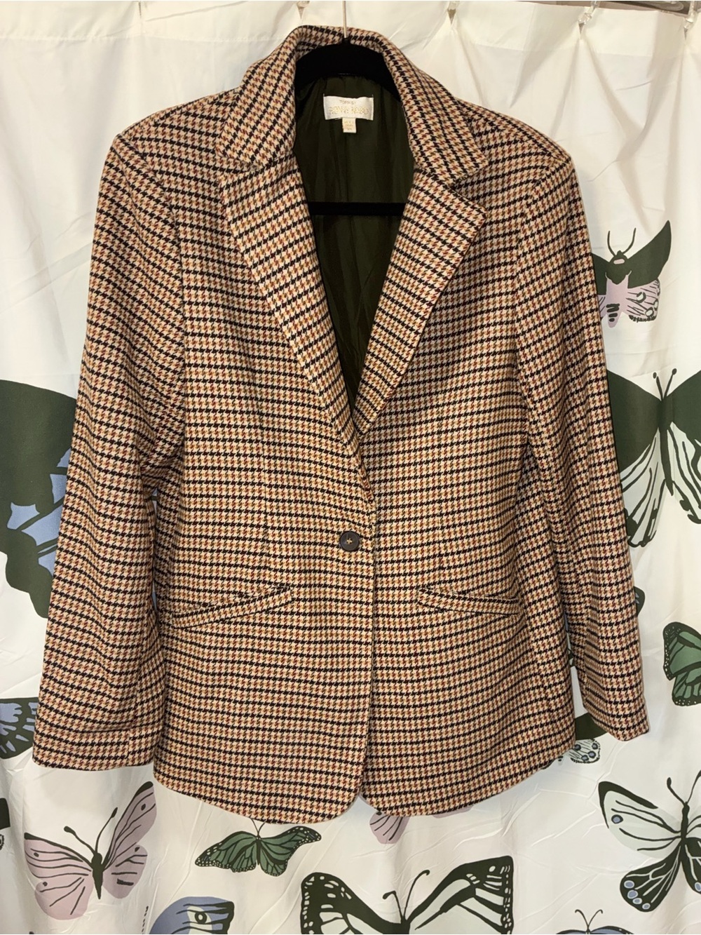 Ronny Kobo Houndstooth Blazer